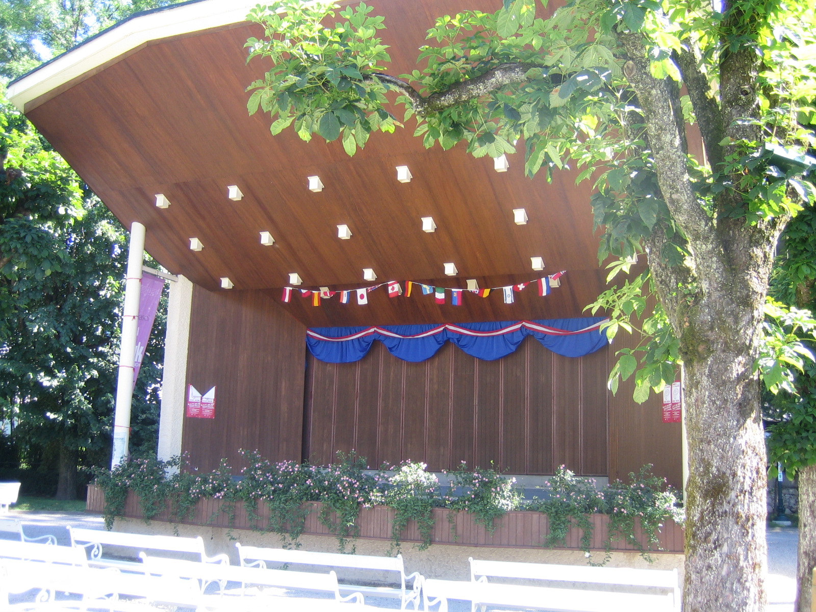 Music pavilion in the Kurpark garden